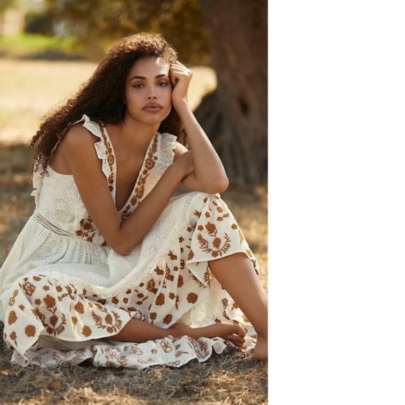 Anthropologie | Dresses | Anthropologie Esperanza Embroidered Maxi Dress |  Poshmark
